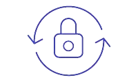 Encryption lock symbol