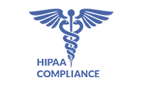 The caduceus and the Rod of Asclepius indicating HIPAA compliance