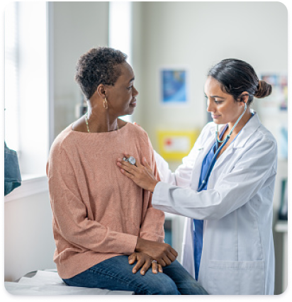 Patient with doctor